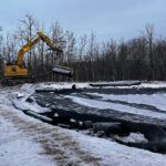 Liner installation in snow and cold