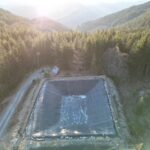 Reservoir Liner aerial shot